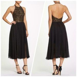 Dress the Population Tatiana Sequin Chiffon Dress